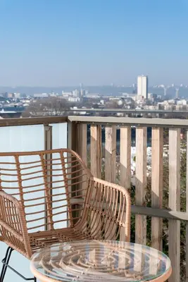 Balcon ou terrasse dans l'établissement Seine View, Panorama & Résidence privée à Rouen