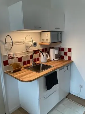 Cuisine ou kitchenette dans l'établissement Les Bouches Manon