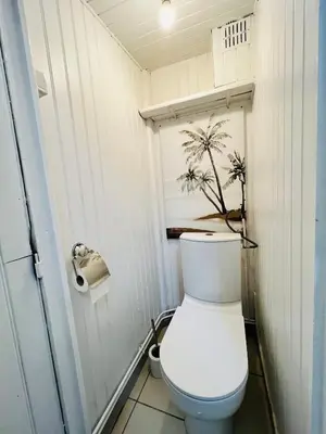 Salle de bains dans l'établissement L’escale proche centre ville