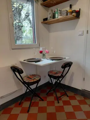 Plan de l'établissement Studio épicéa avec jardin et stationnement dans charmante propriété proche gare