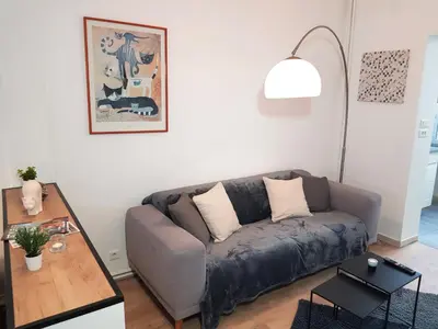 Coin salon dans l'établissement Le Chat d'Or - Grande cuisine