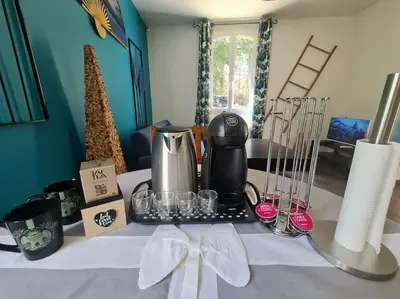 Boissons dans l'établissement Maison Cosy en Pleine Nature