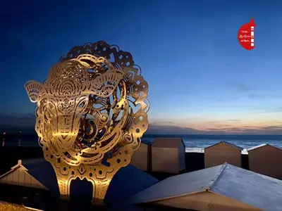 Vue générale sur la mer ou vue sur la mer prise depuis la maison de vacances