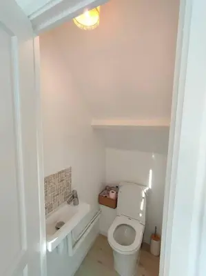 Salle de bains dans l'établissement La Closerie de Thimécourt
