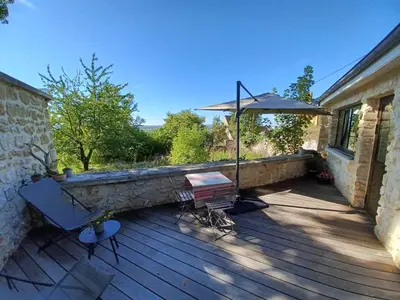 Balcon ou terrasse dans l'établissement LE VERGER