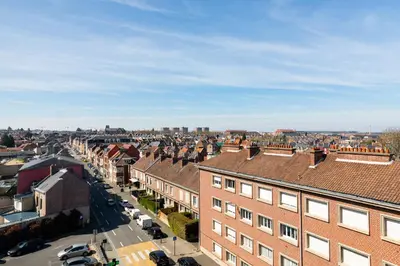 Vue générale sur Amiens ou vue de la ville depuis l'appartement