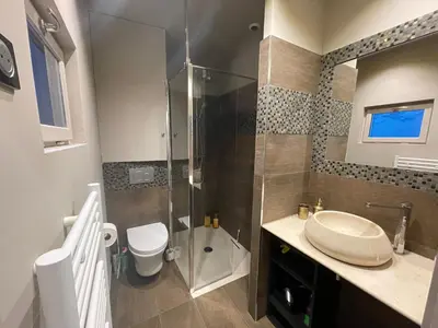 Salle de bains dans l'établissement L'Hotel particulier Villequier
