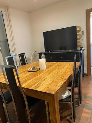 Télévision ou salle de divertissement dans l'établissement Maison luxe entier a Limay